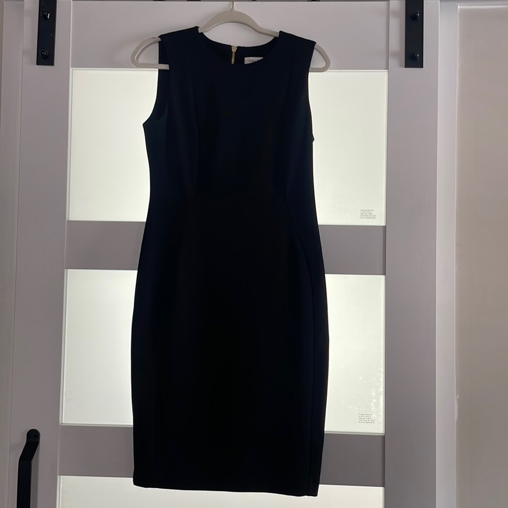 Calvin Klein size 8 black business dress